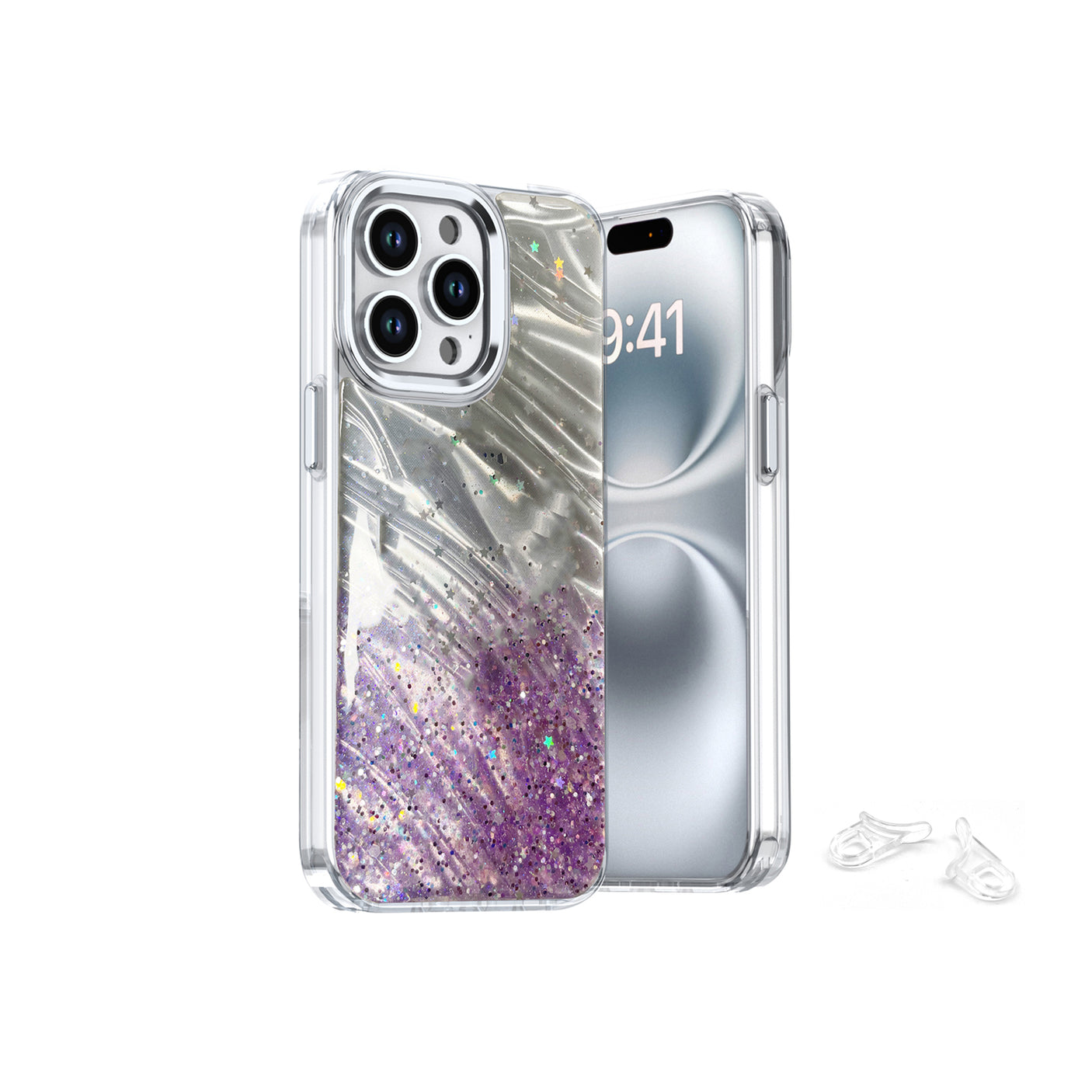 Samsung A06 Glitter Printed Case