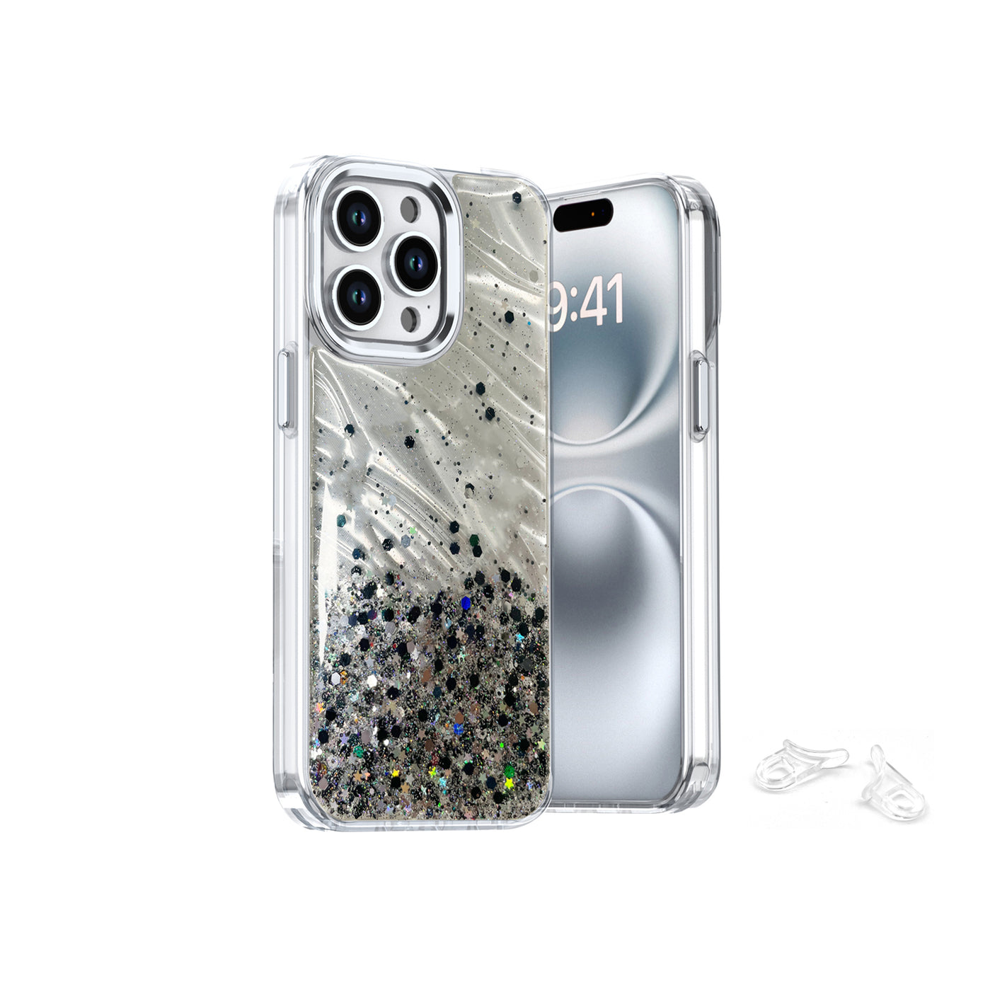 Samsung A06 Glitter Printed Case