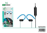 Auriculares Deportivos con cable 3.5mm Jack JS-041