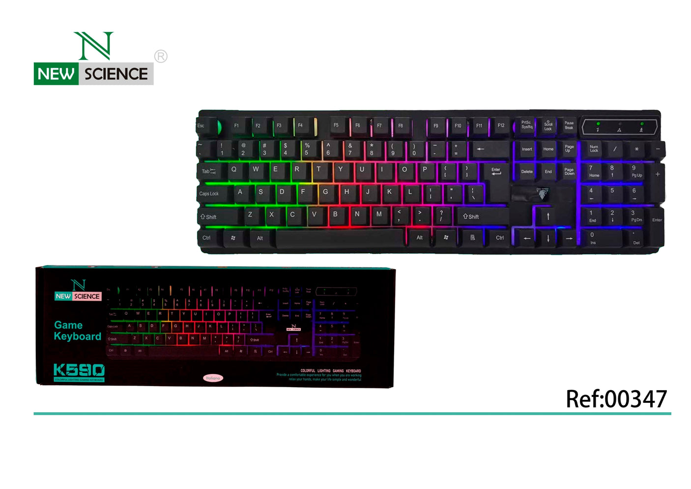 K590 Wired Backlit Gaming Keyboard