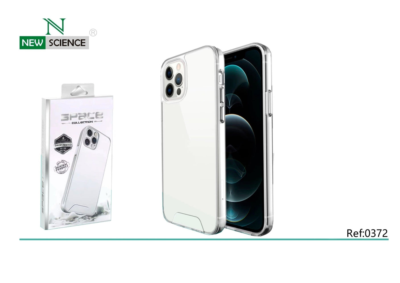 iPhone XS Transparent Case Space Collection