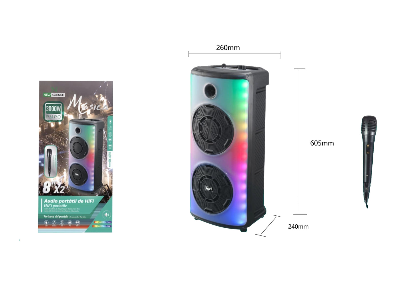 Altavoz Bluetooth RX-8259