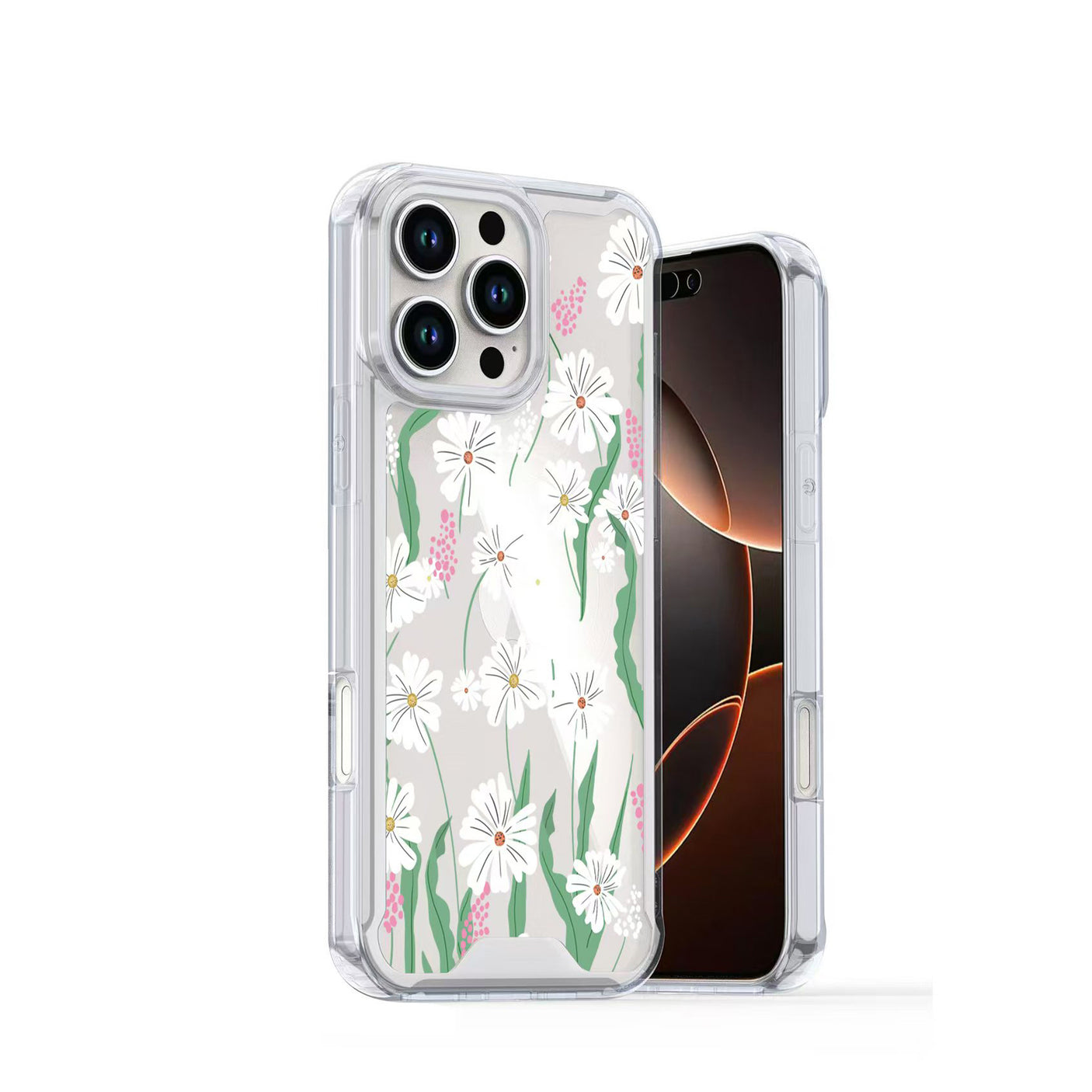 Samsung A06 Carcasa Estampada Diseño Flores (Mix)