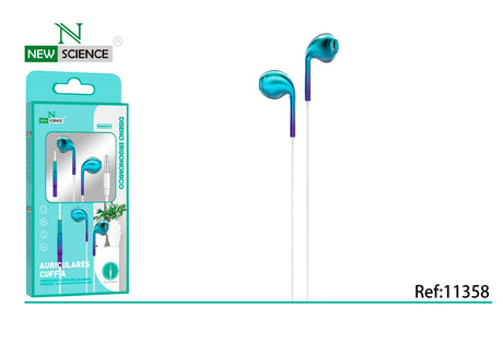 Fones de ouvido com conector de 3,5 mm metálico E013