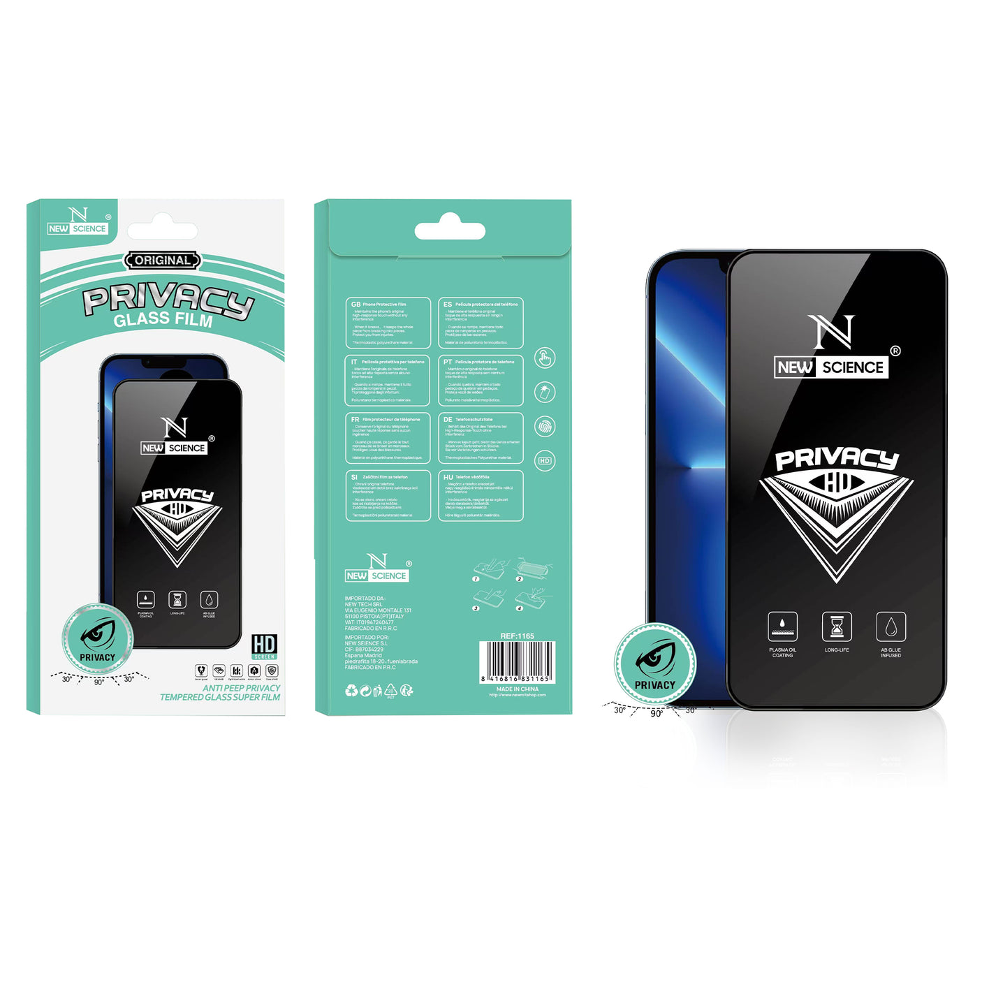 Samsung A06 Full Glass Anti-Spy