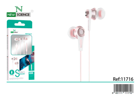 Auriculares Type C con Almohadilla TC-03