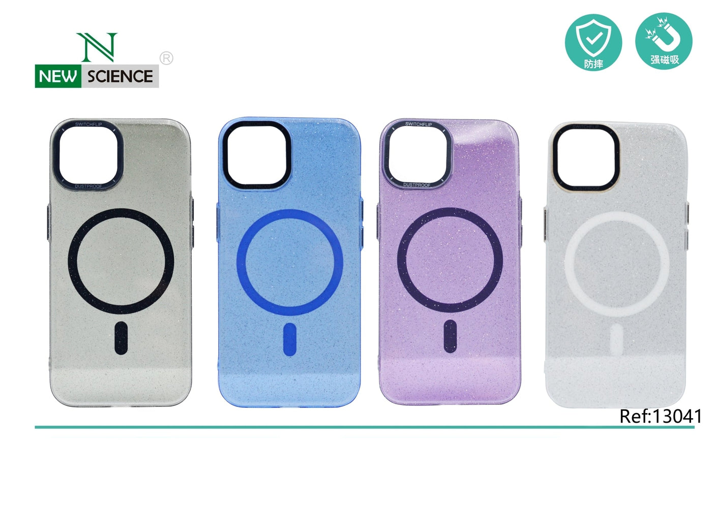 Funda Succión Magnética Tacto Transparente iPhone 14 Pro