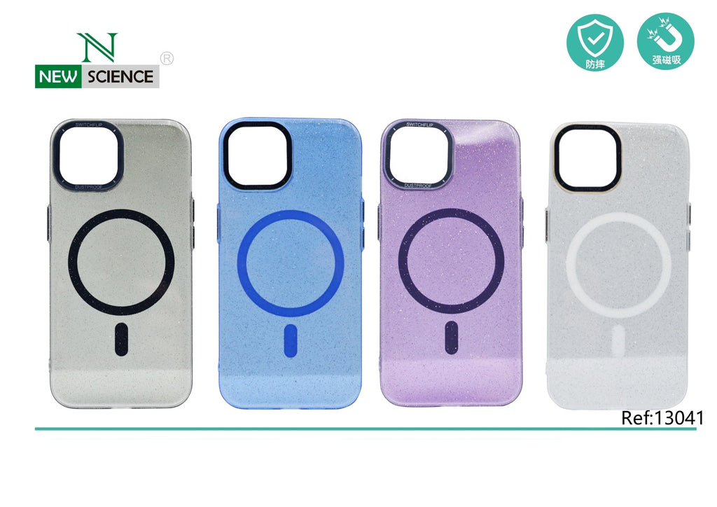 Funda Succión Magnética Tacto Transparente iPhone 14 Plus