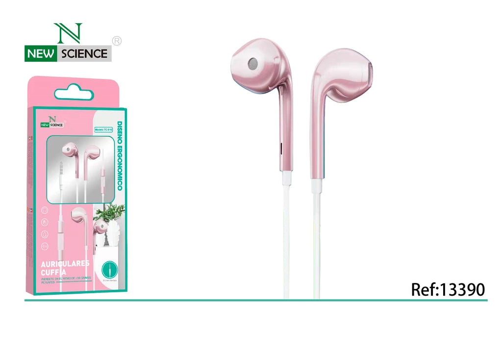 Fones de ouvido com entrada de 3,5 mm TC-016