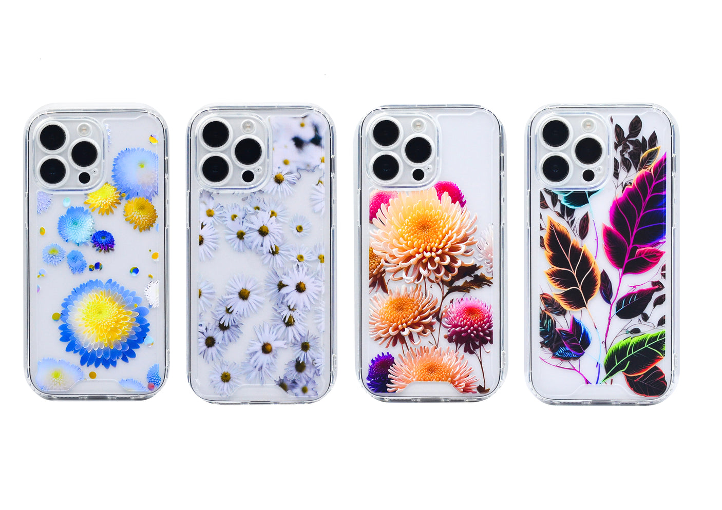 iPhone 15 Carcasa Reforzada con Diseño Floral