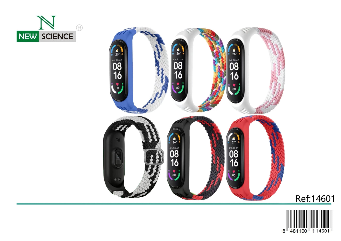 Correa Nylon Mi Band Universal 3/4/5/6 BiColor