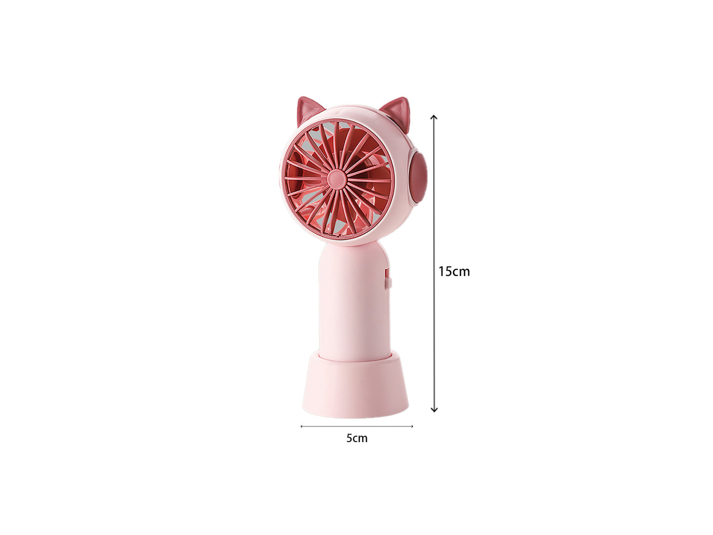 Ventilador portátil recargable por USB con diseño de gato  NF8