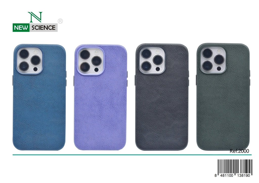 Capa de couro sintético para iPhone 12 Pro Max