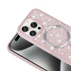 iPhone 15 Pro Max Magsafe Case with Glitter Diamonds Chrome