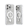 iPhone 15 Carcasa Magsafe Brillante con Soporte Anillo Plegable