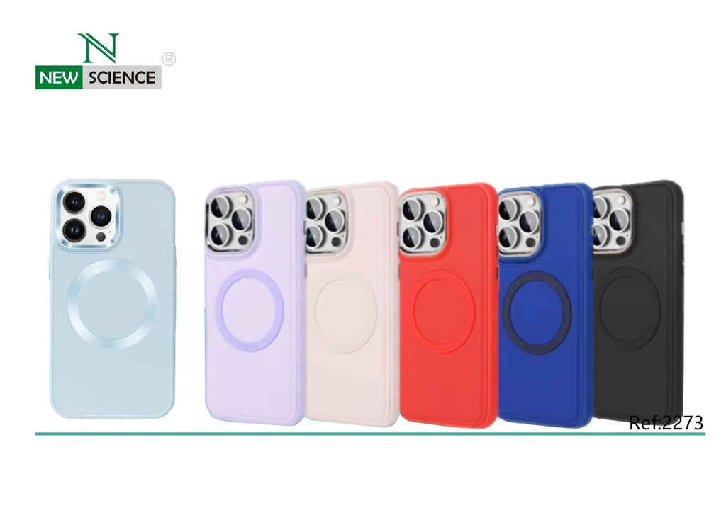 iPhone 12 Pro Max Silicone Case with Metallic Magsafe