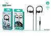 Fones de ouvido esportivos com cabo Jack TC-15 de 3,5 mm