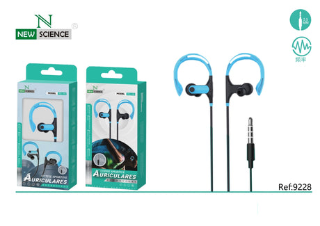 Auriculares Deportivos con cable 3.5mm Jack TC-15