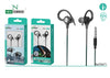 Fones de ouvido esportivos com cabo Jack 3,5 mm L-14