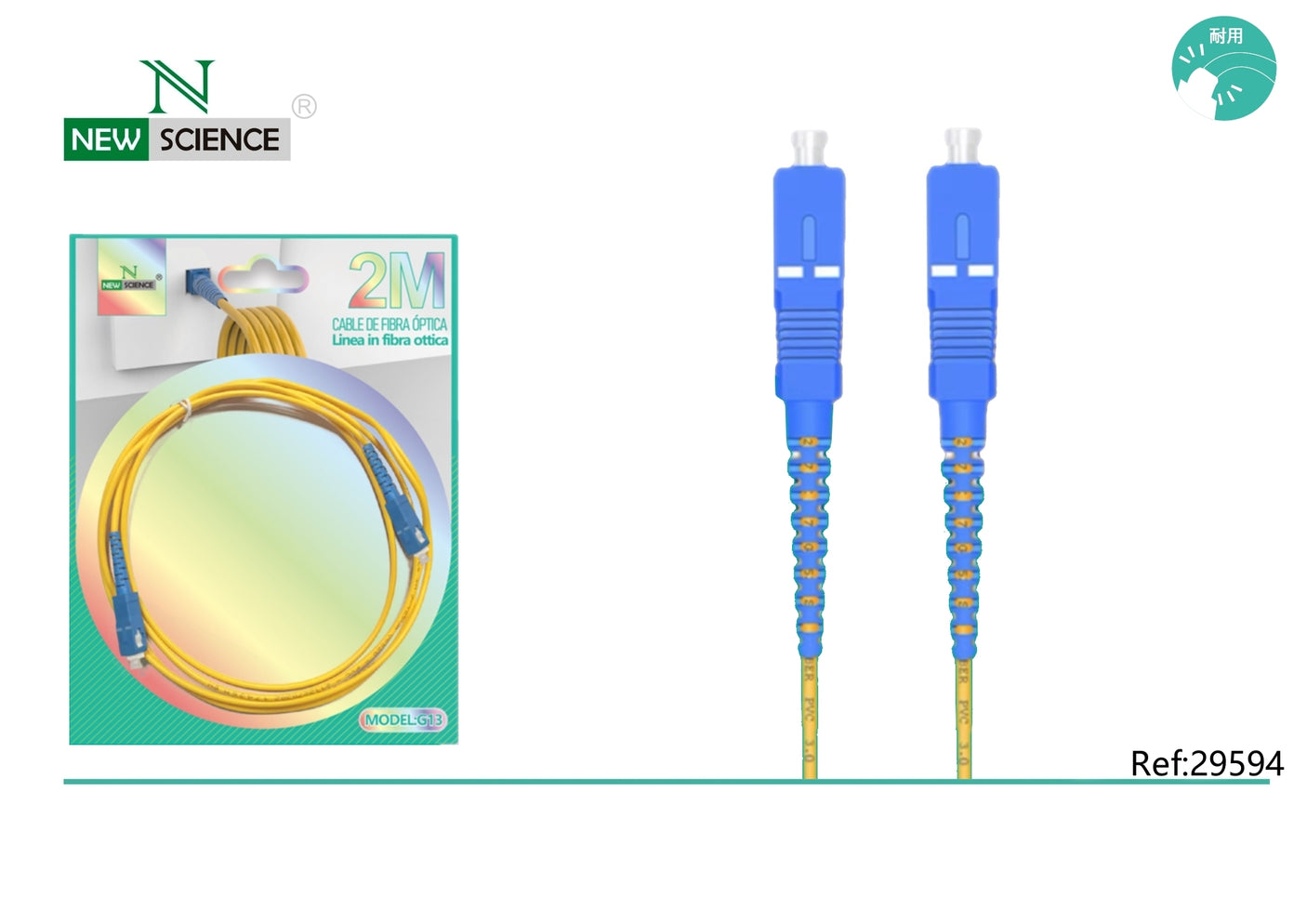 Cable de Fibra Óptica 2 Metros G13