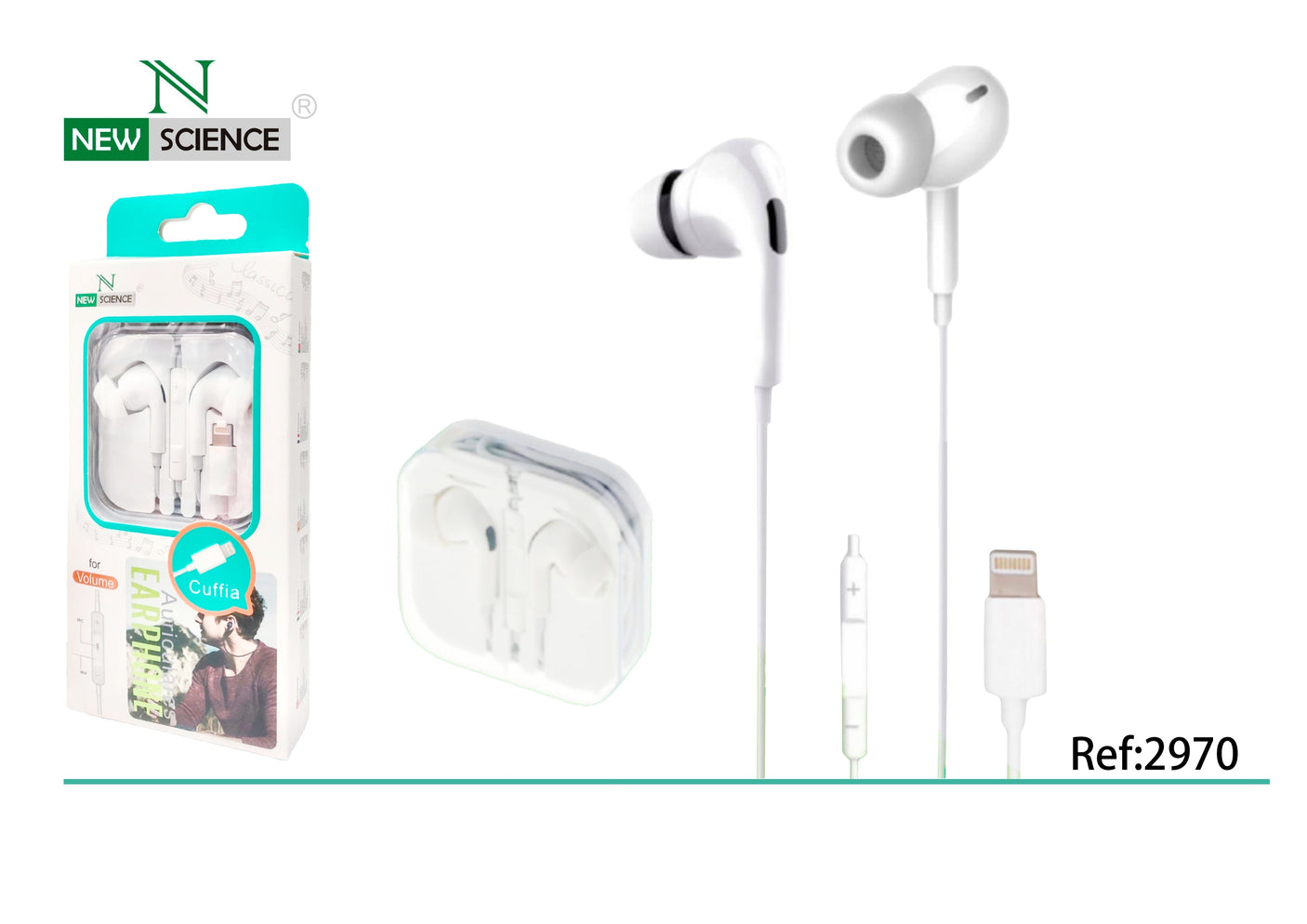 Auriculares Lightning para iPhone con Almohadilla ML-718