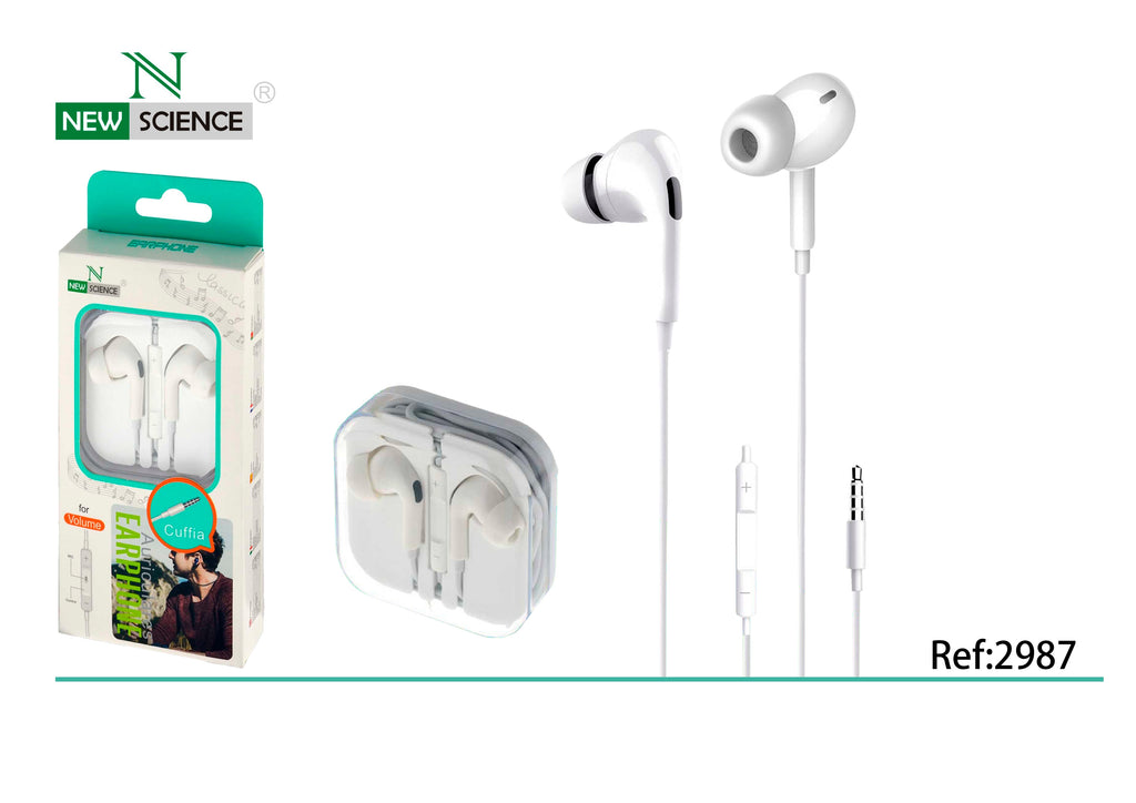 Auriculares 3.5mm Jack con Almohadilla JS-038