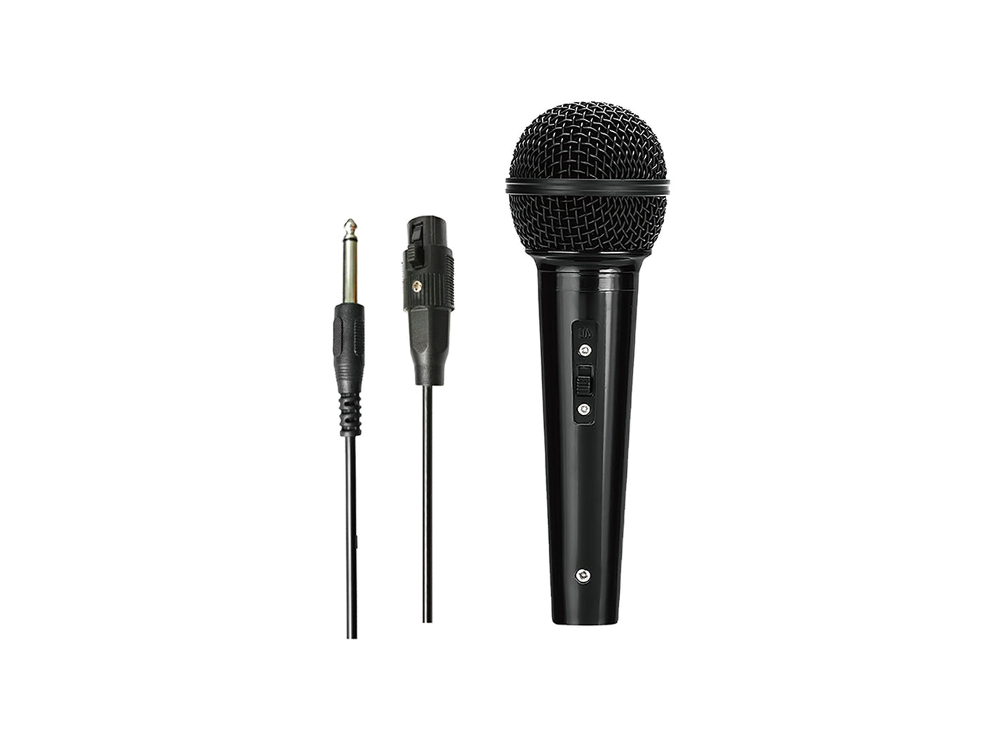 Microfone vocal dinâmico com cabo de 2 metros, conexão Jack de 6,5 mm e botão liga/desliga Modelo: G500