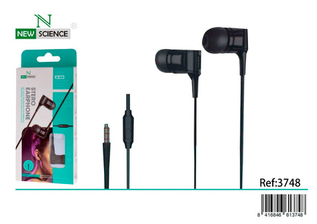 Fones de ouvido Jack de 3,5 mm com almofada JS-035