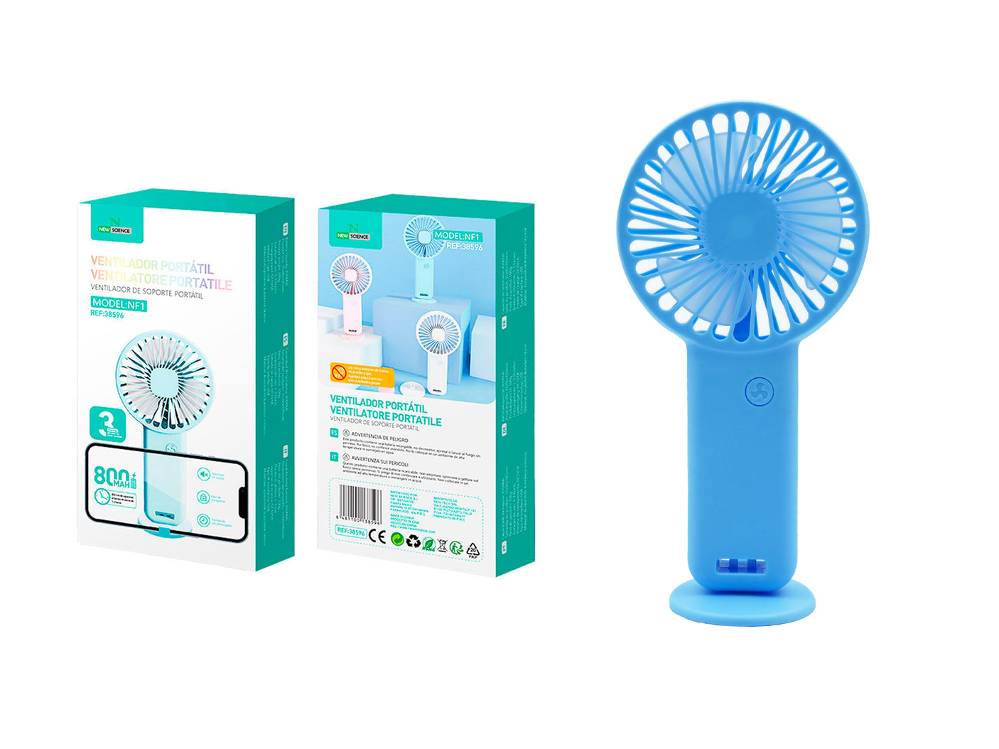 Mini Portable Support Fan 800 Mah NF1