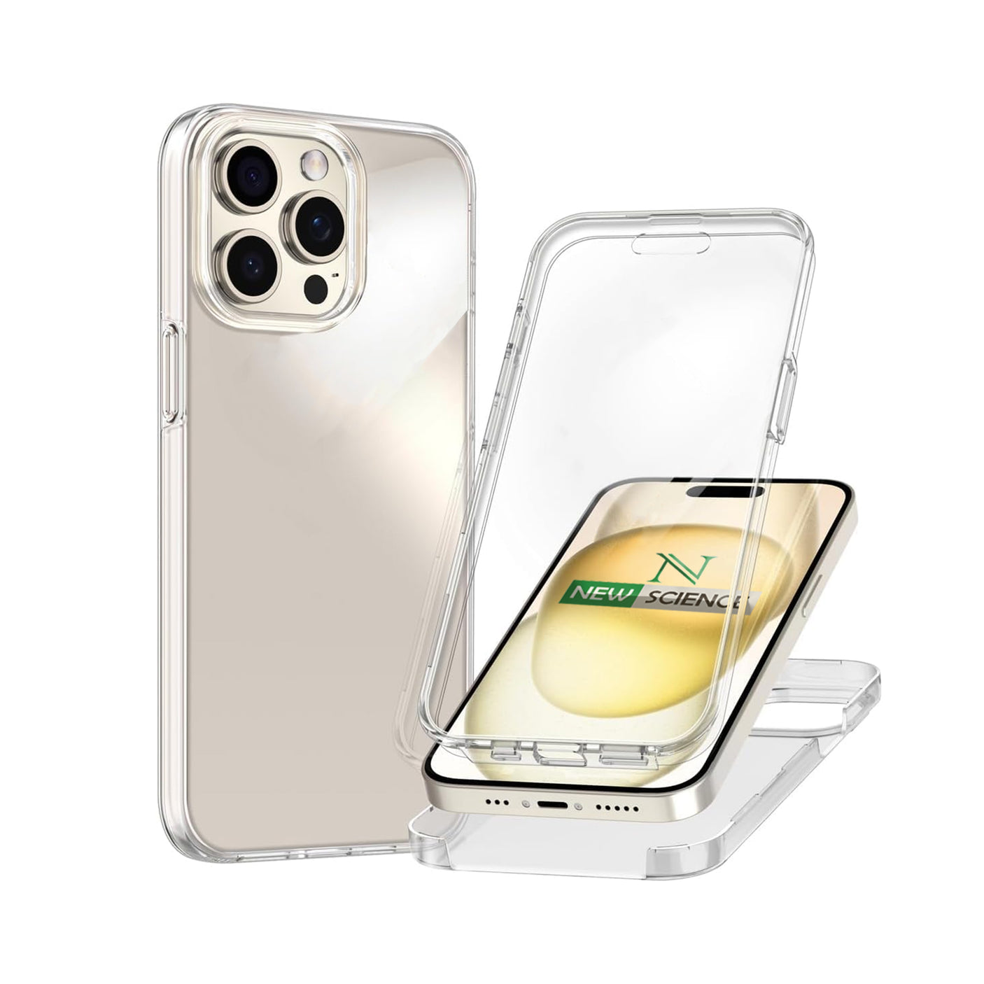 Capa Dupla Face 360º para iPhone 15 6.1"