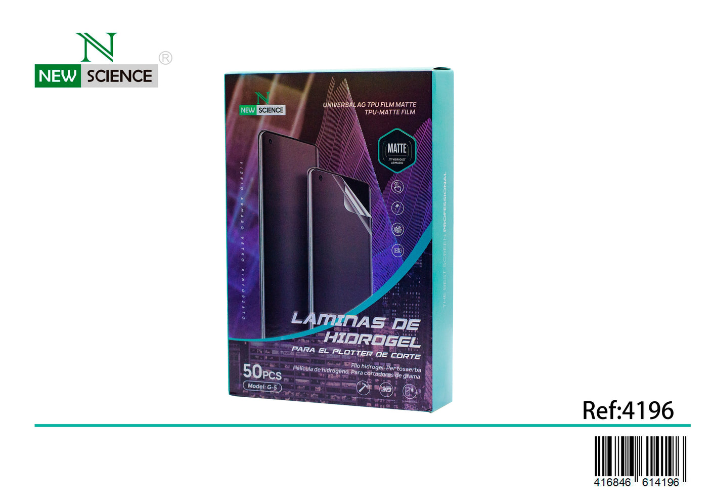 Láminas Hidrogel Mate (Pack 50 uds)