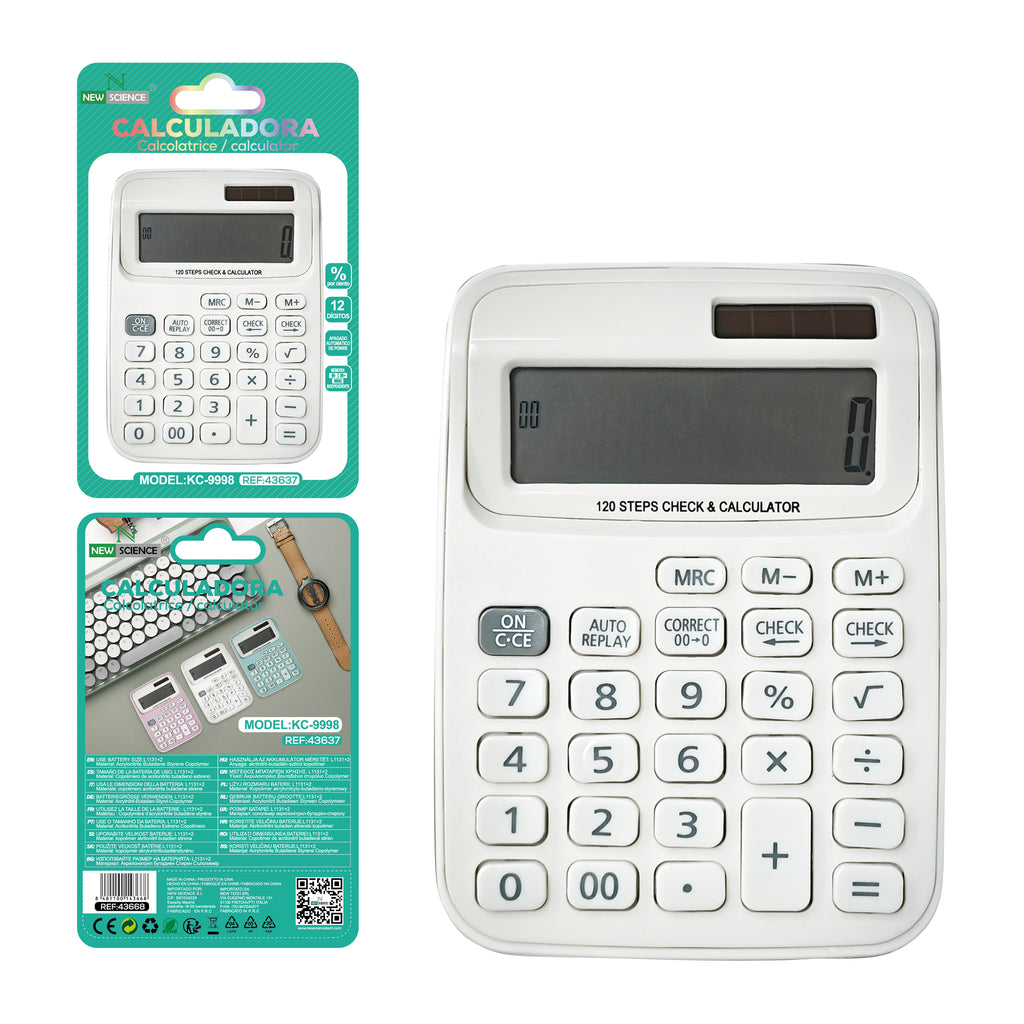 Calculadora 12 Dígitos KC-9998