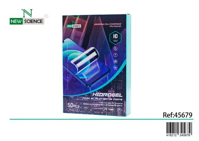 Láminas Hidrogel Transparente HD (Pack 50 uds)