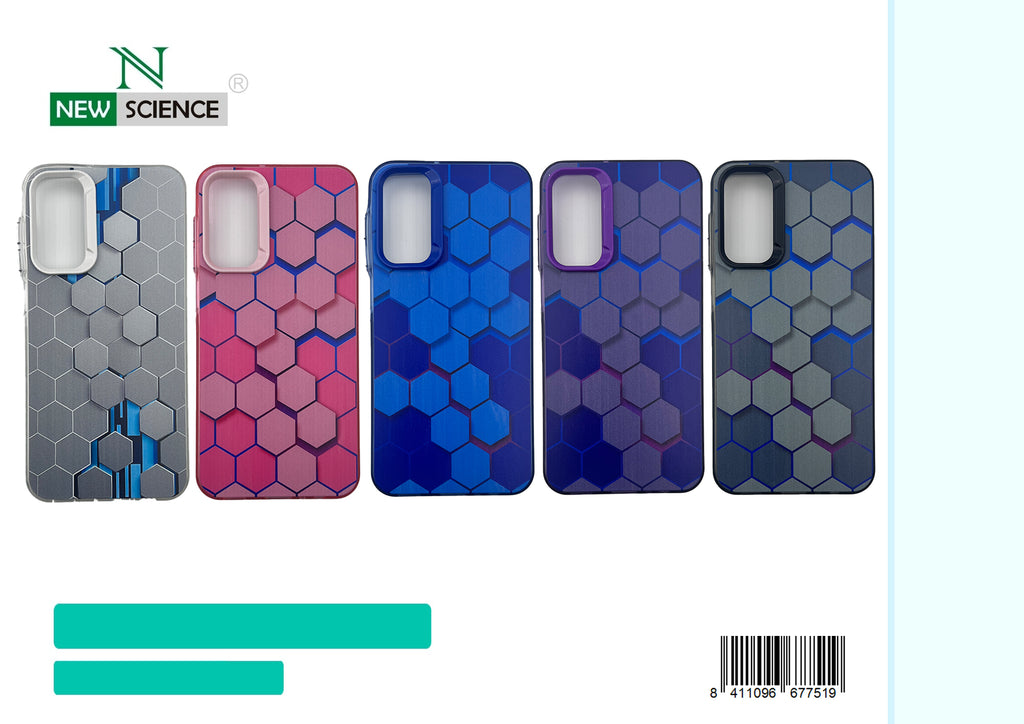 Capa com design de hexágonos para iPhone 13