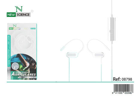 Auriculares Deportivos con cable 3.5mm Jack JS-041