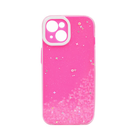 iPhone 14 Pro Max Carcasa con Purpurina y Estrellas