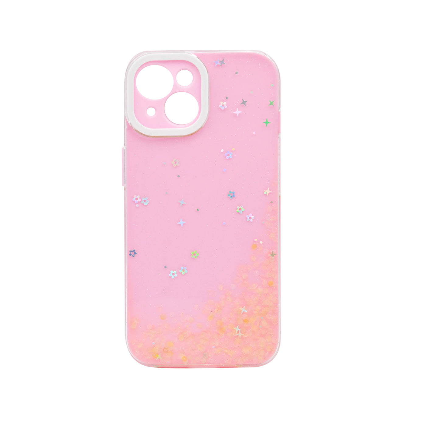 iPhone 15 Case with Glitter and Stars