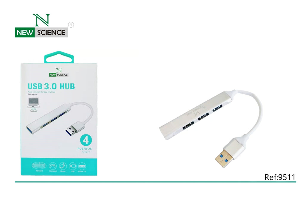 Cabo adaptador multiporta USB 3.0