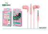 Auriculares 3.5mm Jack con Almohadilla TC-17 Rosa