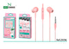 Auriculares 3.5mm Jack con Almohadilla L-12 Rosa