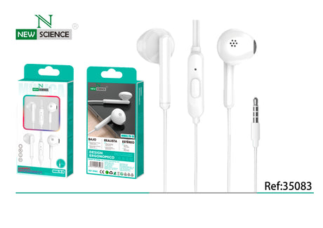 Fones de ouvido com conector de 3,5 mm TD-18