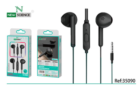 Fones de ouvido com conector de 3,5 mm TD-18