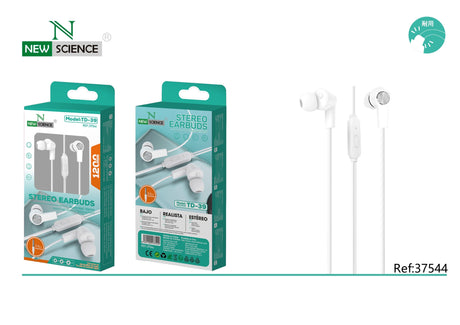 Fones de ouvido com conector de 3,5 mm e pad TD-39