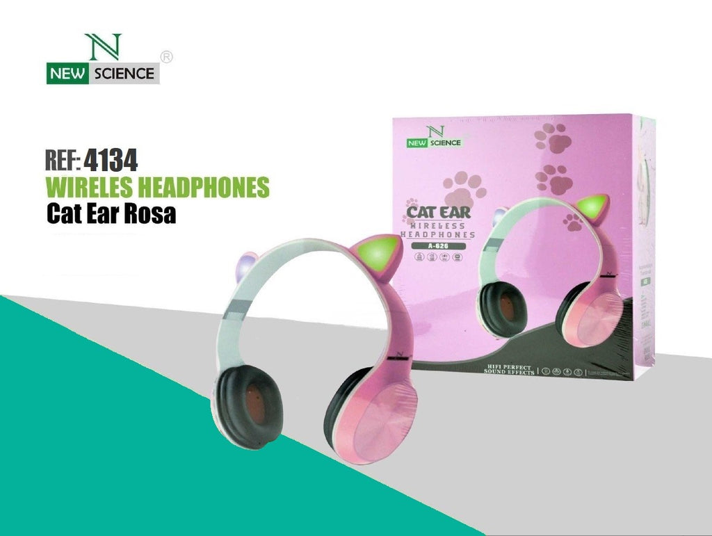 Cat Ear Wireless Headphones A-626 Pink