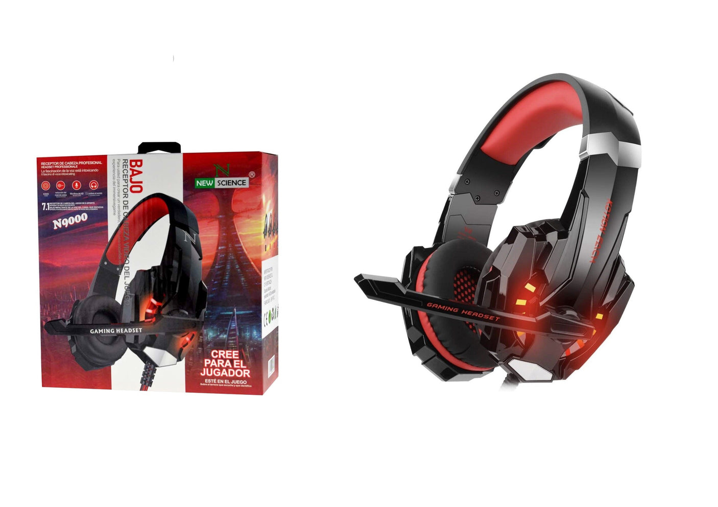 Gaming Headphones with USB cable N9000