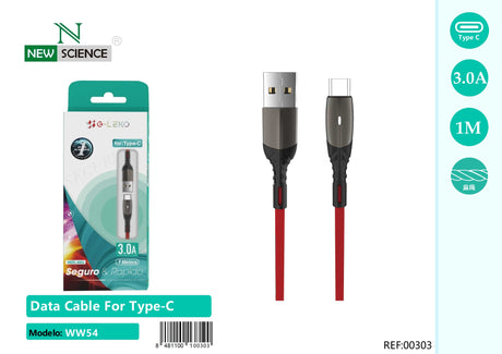 Cabo USB para Tipo C 3.0A 1M WW54