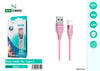 USB to Type C Cable 2.4A 1M WW57 Pink