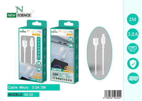 Cable USB a Micro 2.4A SE-02