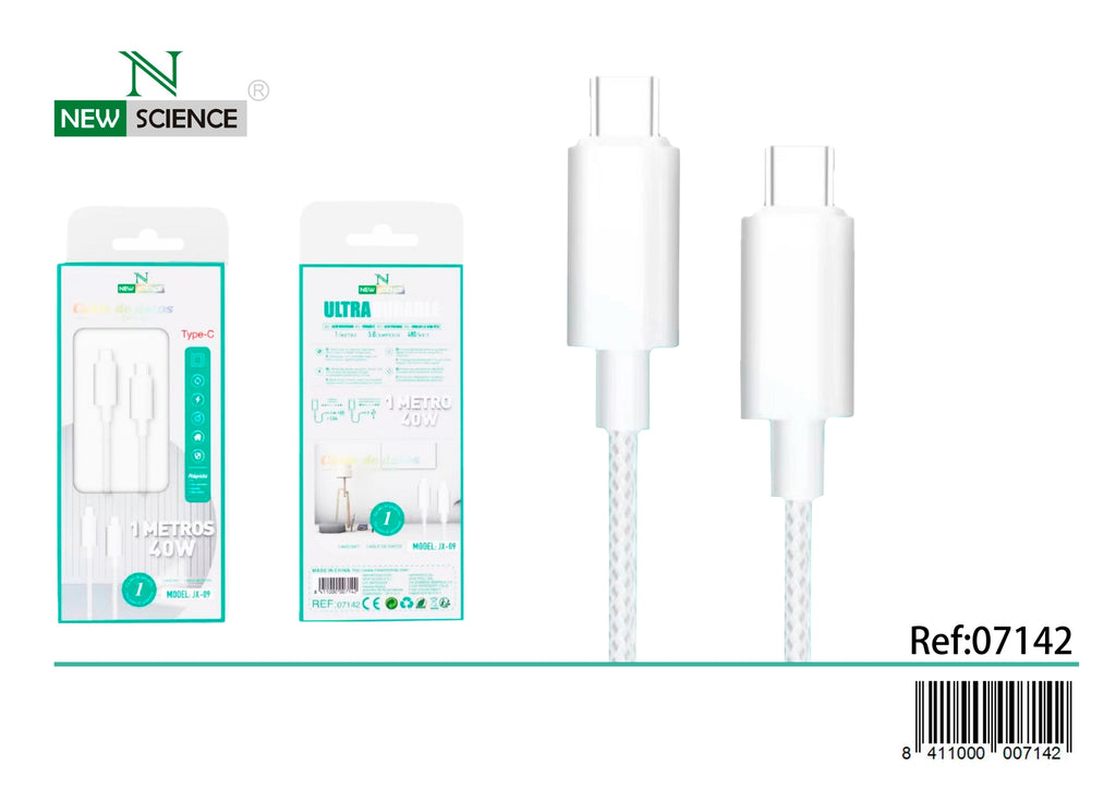 PD USB-C to Type C Cable 40W 1M JX-09