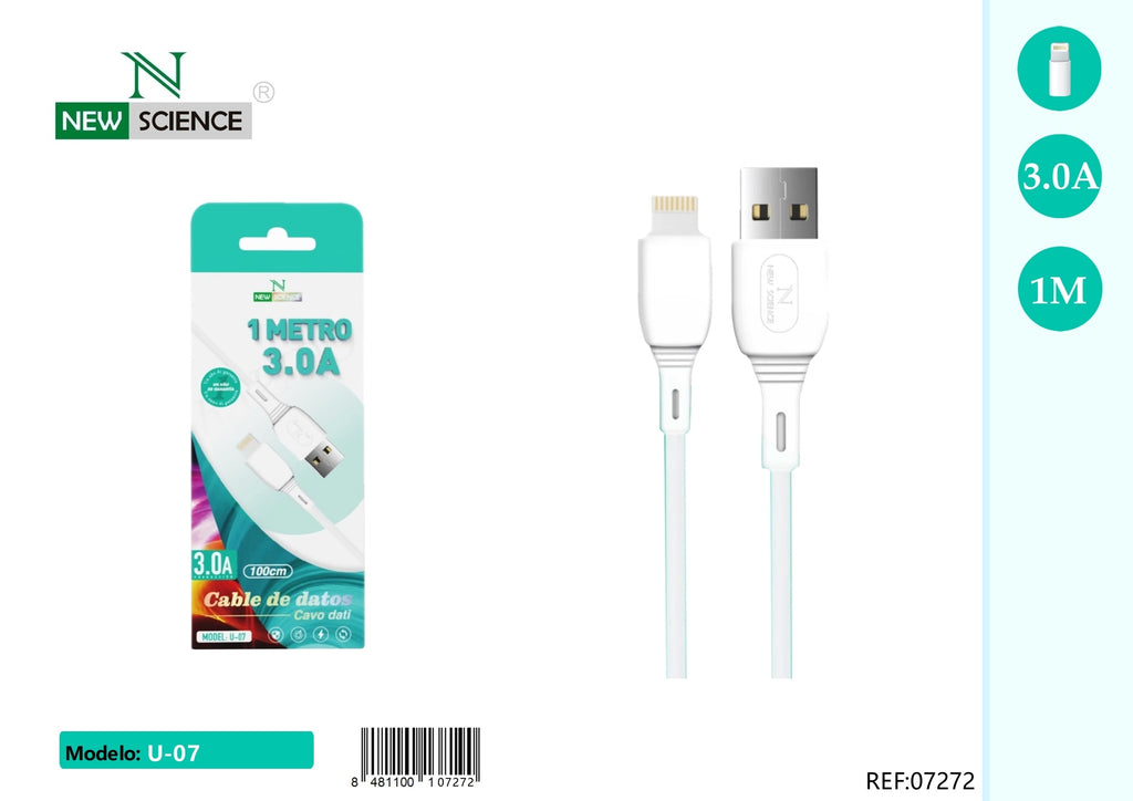 USB to iPhone Cable 3A 1M U-07